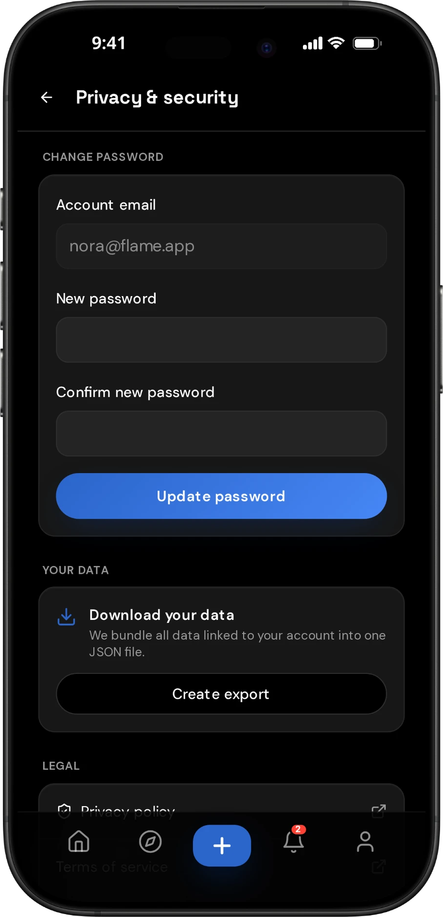 Privacy & security in Flame